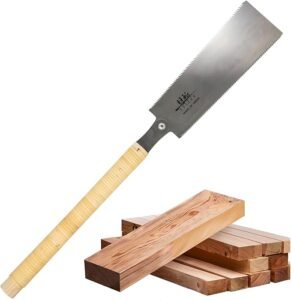 double-edged woodworking handsaw